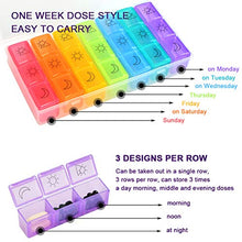 “N/A” Portapillole Portatile Color Arcobaleno 7 Giorni 21 Scomparti