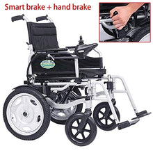 FTFTO Accessori per la casa Sedia a rotelle elettrica Intelligente per Anziani disabili Supporti Pieghevoli Leggeri Sedie a rotelle motorizzate da 100 kg Comode per Viaggi Domestici e Uso Esterno