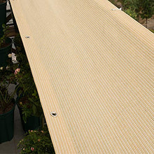 ALGFree Giardino Schermo Privacy per Giardino Dietro La Casa Terrazza Balcone Ringhiera Rete Ombreggiante al 90% Protezione Solare Parabrezza Telo Ombreggiante, Beige, Personalizzabile
