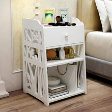 Yuanyan - Comodino a 3 ripiani, con 1 cassetto, comodino, tavolino da caffè, design alla moda, per camera da letto, comodino, comodino, comodino, armadietto, mensola per camera da letto e bagno