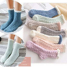HTYH Fashion Middle Tube Warm Lamb Wool Socks 4 PCS
