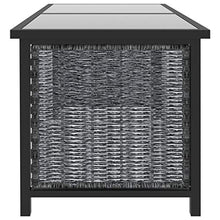 SKM Set Divani da Giardino 8 pz con Cuscini in Polyrattan Antracite (57.22kg)