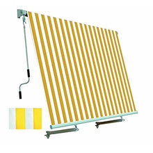 PAPILLON Tenda da sole per balcone con sistema a caduta BIANCO/GIALLO 250x250 cm
