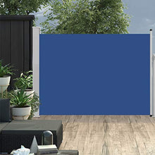VidaXL - Tendone laterale retrattile, 100 x 500 cm, colore: Blu