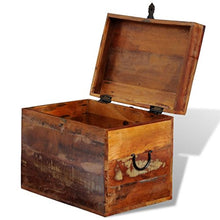 XINGLIEU Baule portaoggetti Marrone, Baule portaoggetti in Legno, Tavolo supplementare, 39 x 28 x 31 cm