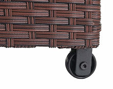 Mendler Baule Contenitore da Esterno HWC-D88 polyrattan ~ Premium 320l Marrone