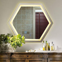 Bagno Specchio Parete Specchi, LED Illuminato Specchio Cosmetico Specchio per Il Trucco, di Differenti Temperature di Colore, con Defogger Dimmer E Touch Interruttore