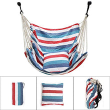 Xhtoe, sedia a dondolo da 9,9 x 13 cm, comoda e facile da installare, con 2 cuscini, per esterni, interni, campeggio, viaggi, altalena