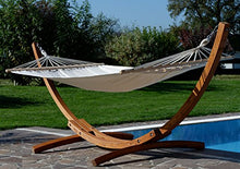 XL deluxe nobile 320cm Amaca con cornice in legno larice mod. 'ARADOS'