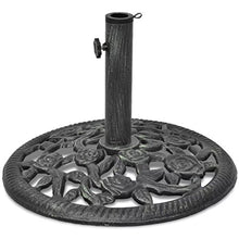 Tidyard Base ombrellone, Supporto per Ombrello, Base per Ombrellone da Giardino in Ghisa 12 kg 48 cm