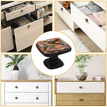fiore Pomelli per Porta Set di 4 Pomelli per Mobili Manopole per Cassetti Cucina Armadio Vetro