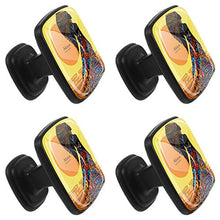 Bella donna africana Pomelli per Porta Set di 4 Pomelli per Mobili Manopole per Cassetti Cucina Armadio Vetro