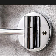 Weichuang, specchio da trucco da 17 cm, con ingrandimento 3x, girevole a 360 gradi, allungabile e specchio cosmetico per bagno