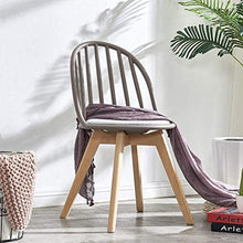 DIEDZ Sgabello per Scarpe Sedia Stile Semplice, Piccolo Appartamento, Semplice da Pranzo, Design Moderno, Creativo, Legno Massiccio, Piede, caffè, Sedia a Sdraio (Colore: Grigio)