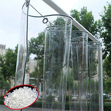 GOODLUKE Telone Trasparente Impermeabile, Tela Pioggia Telo in Plastica PVC Clear Resistente con Occhielli, Coperture in Fogli per Piante da Fiore per Esterno Interno (0,35 mm & 450g/m²),300x400cm