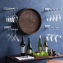 LVPY Porta bicchiere in vetro, Hanger Champagne vetro Rack, 27 x 12.5 x 8.5 cm, Argento