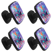 Beach party style Pomelli per Porta Set di 4 Pomelli per Mobili Manopole per Cassetti Cucina Armadio Vetro