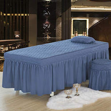 perfeclan Lettino di Massaggio Materasso Morbido in Poliestere Accessorio da Salone, Blu