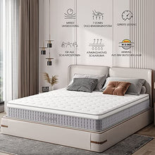 Vesgantti Materasso, Materasso a Molle insacchettate da 24 cm con Schiuma Traspirante e Molle insacchettate individuali Tocco medio fermo, collezione Box Top moderno (White, 100_x_200_cm)
