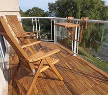 INTERBUILD REAL WOOD Sedia a Sdraio 5 Posizioni Stockholm