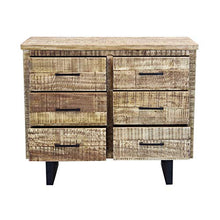 Milani Home s.r.l.s. cassettiera con Sei cassetti in Legno di Design Moderno per Salotto Cucina Sala da Pranzo cm 100x45x83 h