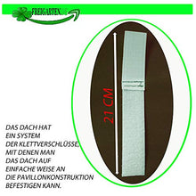 fregaren.de - Tetto di ricambio per gazebo Modena 6 angoli, 320 cm, impermeabile, materiale: Panama PCV Soft 370 g/m², modello 8 (marrone)