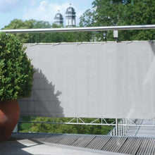 Floracord 12-75-30-07 Balkon Umrandung Realizzata in Poliestere di Alta qualità 75 x 300 cm Pronto da Montare, con Accessori-Grey