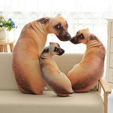 FairOnly 3D Simulate Dog Shape Plush Throw Pillow with removable cover