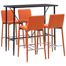 SKM Set da Bar 5 pz in Similpelle Arancione D