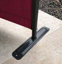 QUICK STAR 2 Pezzi Paravento da Giardino 170 x 165 cm 3 parti pieghevole Divisorio in Tessuto Balcone Protezione della Privacy Rosso Rubino