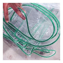 CXF Panno in plastica Antipioggia Antipioggia Trasparente 100% Impermeabile, Occhielli, all'aperto, Cortile, Copertura vegetale, Le Dimensioni Possono Essere Personalizzate