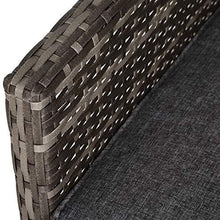 Outsunny Divano 3 Posti da Esterni in Rattan (PE) con Cuscini Imbottiti e Sfoderabili, Giardino/Terrazzo, 173x68x78cm - Arredi Casa