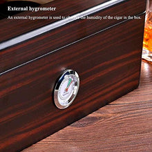 Adesign Handcrafted Cigar Humidor - Contiene (25-50 Cigars) - Cedar Cigar Box con umidificatore, igrometro e Vassoio Sigaro Regolabile