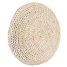 Taidda- Cuscino Tatami Materiale crusca di Mais Naturale Cuscino per sedili Rotondi Cuscino per Pavimento Balcone Yoga