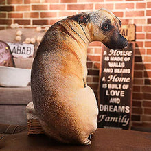 FairOnly 3D Simulate Dog Shape Plush Throw Pillow with removable cover