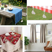 Sumnacon - Set di 4 mollette per tovaglia con uccelli, in ghisa anticata, per giardino, picnic, tavolo, colore: Bianco