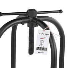 IKAYAA Industrial Bar Sgabello Altezza Regolabile Girevole Cucina Sedia Metallo con Schienale