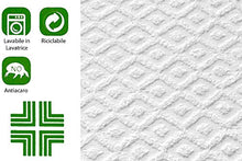 Baldiflex Emporio Coprimaterasso Piazza e Mezza Sanity Tessuto Jacquard con Angoli, Antiacaro, Lavabile in Lavatrice 120x200x27