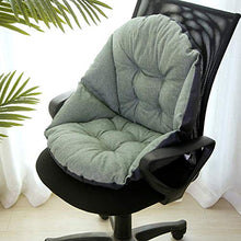 BD.Y Comodi Cuscini per sedie da Ufficio, Imbottitura Trapuntata, Antiscivolo, con Cinghie, comode sedie in Rattan, Cuscini per sedili da Altalena per Giardino Domestico, 55x53 cm Verde