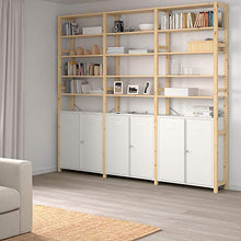 IVAR 3 sezioni/armadio/ripiani 259x30x226 cm pino/bianco