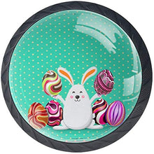 Buona Pasqua Pomelli per Porta Set di 4 Pomelli per Mobili Manopole per Cassetti Cucina Armadio Vetro