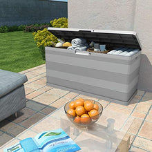 Oushome Baule da Giardino Grigio 117x45x56 cm