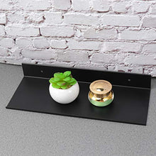 Yardwe Nero Bagno da scaffale Ripiani salvaspazio in Acciaio Inox Extra Strong Floating mensole Storage Rack (40 cm)