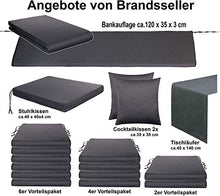 Brandsseller - Cuscino per sedia, per esterni e interni, motivo intrecciato