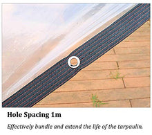 GJSN Teloni, Multiuso Vele da 4 Mil Cancella Canopy Parasole Tarp con Occhielli, Impermeabile per il Giardino/Serra/Finestra/Piante Grasse, Trasparente,2Mx3M