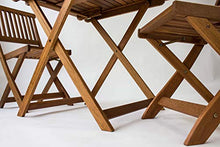 AVANTI TRENDSTORE - Malvi - Tavolo da Giardino, Pieghevole, in Legno Massiccio. Disponibile in 2 Diverse Misure. (Lap 75x72,5x75 cm)