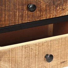 vidaXL Credenza 85x30x80 cm in Legno Massello di Mango Grezzo