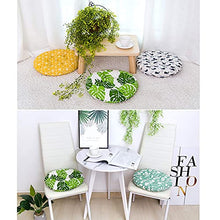 eewopjkj Cuscino per Sedile Rotondo Set di 4 Cuscini per Sedia Cuscino Edizione Bordo Sedile 40 x 40 cm Cuscino per Sedia da Giardino poggiapiedi da Giardino Balcone terrazza G