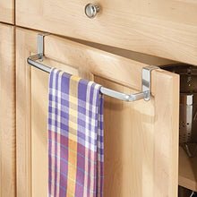 InterDesign Axis Asta portasciugamani, Porta asciugamani bagno e cucina da appendere, Metallo argento