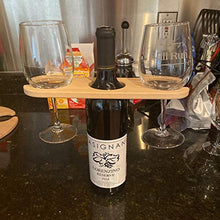 Kikkerland - One Hand Server - Supporto in Legno per calici da Vino